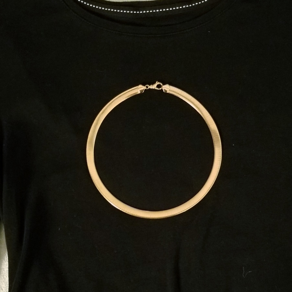 Bronze Herringbone Necklace